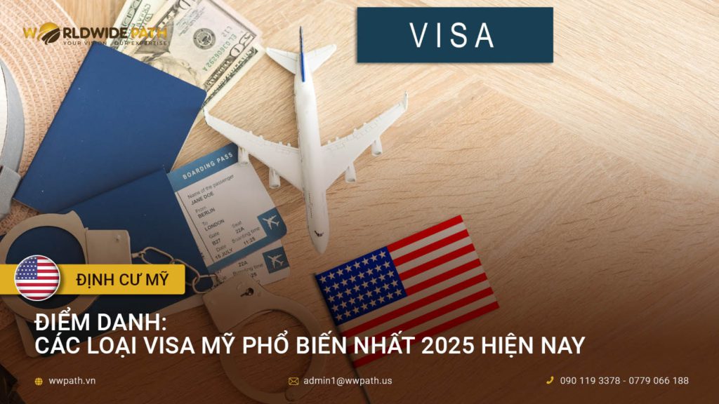 Điểm danh các loại visa Mỹ phổ biến nhất 2025 hiện nay
