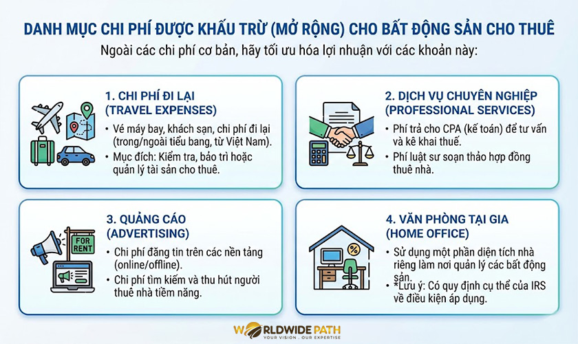 Danh mục khấu hao thuế mở rộng giúp cho người định cư tại Mỹ giảm áp lực tài chính