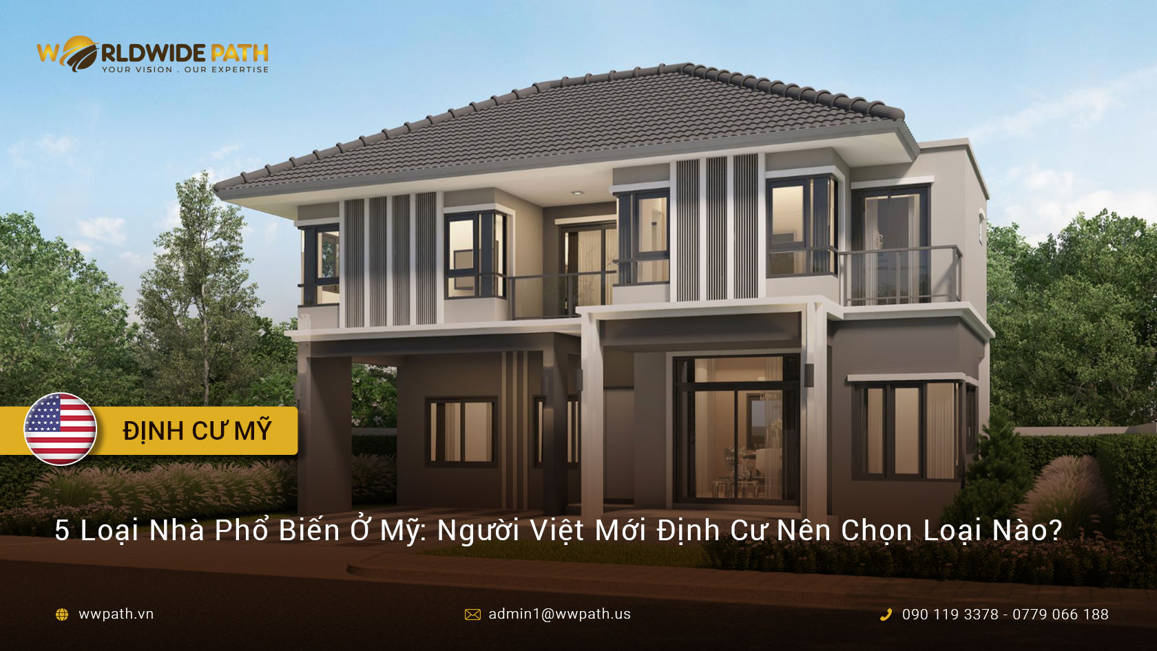Các loại nhà phổ biến tại Mỹ