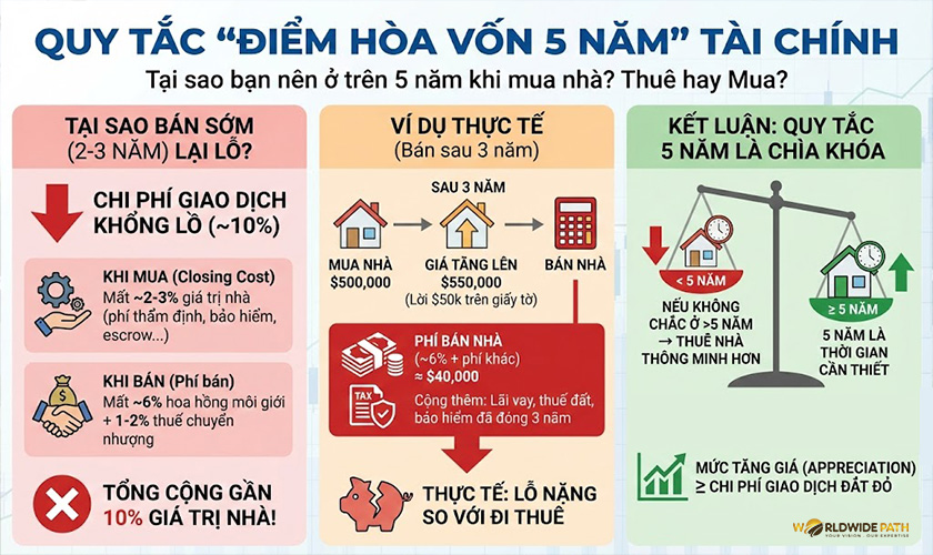 Quy tắc vàng về điểm hòa vốn 5 năm