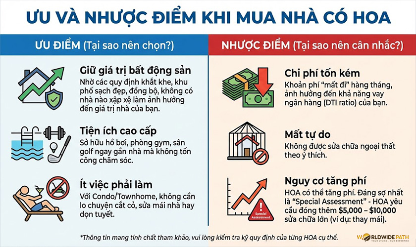 Ưu và Nhược điểm khi mua nhà có HOA