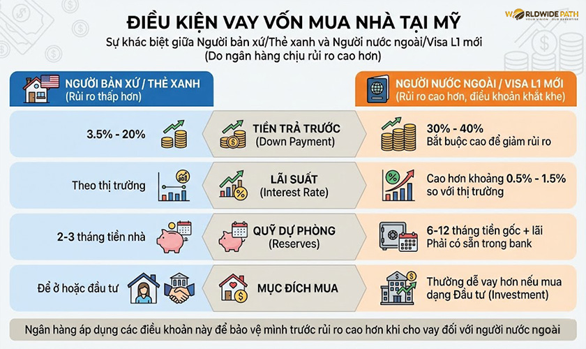 Điều kiện vay vốn mua nhà tại Mỹ