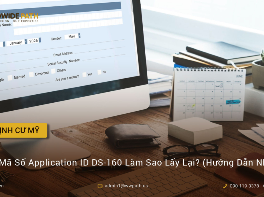 Quên mã số Application ID khi điền form DS-160
