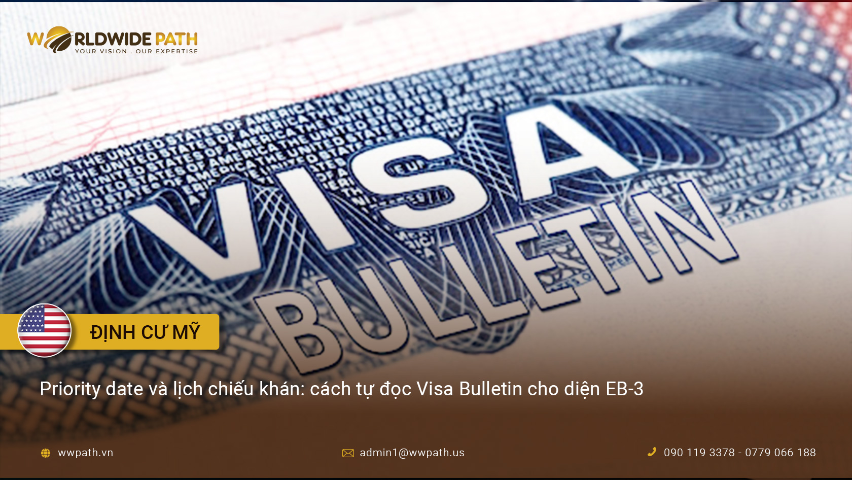 Priority date và lịch chiếu khán: cách tự đọc Visa Bulletin cho diện EB-3